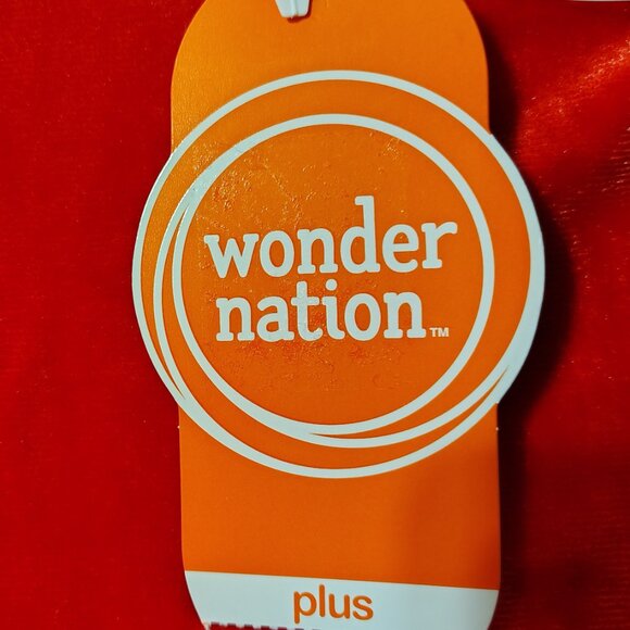 Wonder Nation Velour and Tulle dress in brilliant red (Large plus 10-12 size) - Picture 3 of 9